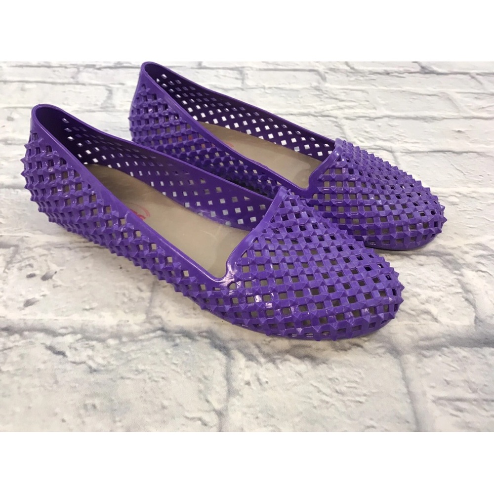 Purple Women's Woven Ballet Flats